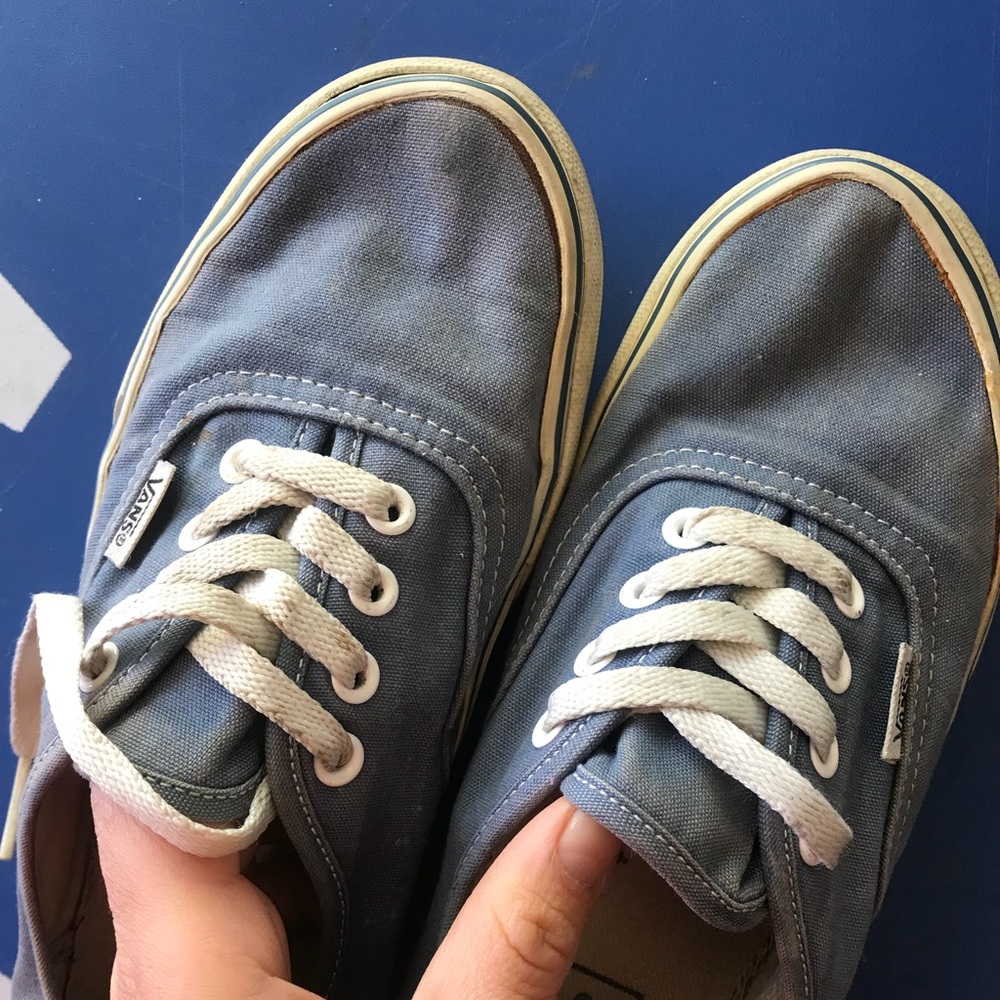Used navy blue vans. Good condition. Unisex